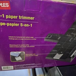 Purple 5-in-1 Paper Trimmer
